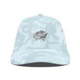Columbus Blue Jackets Levelwear Clash Slate & Snow Meshback Flex Hat - Camo - NHL
