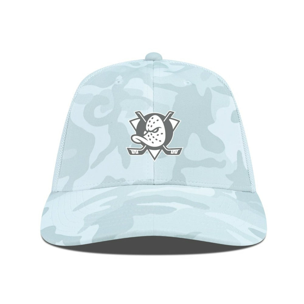 Anaheim Ducks Levelwear Clash Slate & Snow Meshback Flex Hat - Camo - NHL