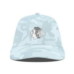 Chicago Blackhawks Levelwear Clash Slate & Snow Meshback Flex Hat - Camo - NHL