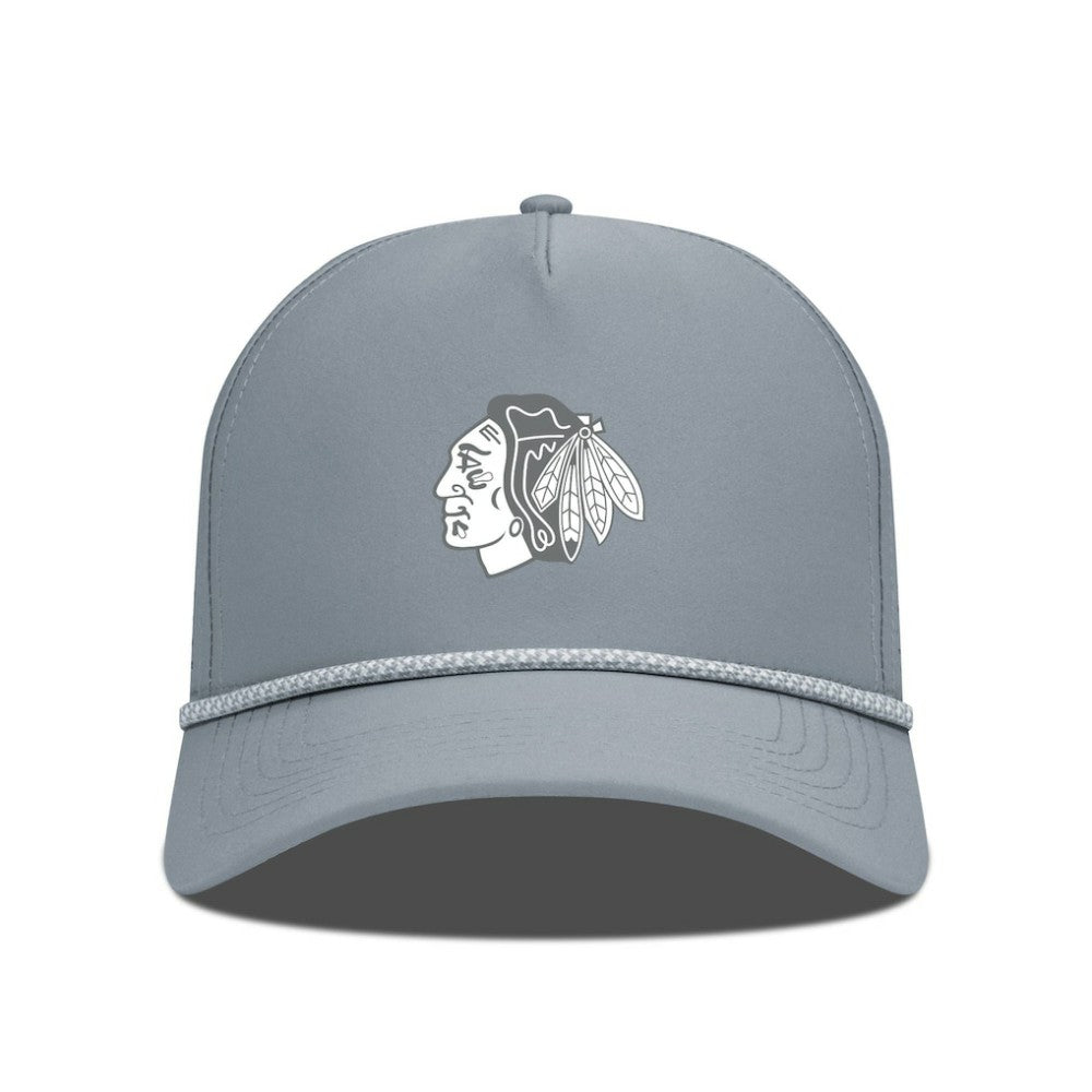 Chicago Blackhawks Levelwear Gordon Slate & Snow Rope Adjustable Hat - Gray - NHL