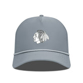 Chicago Blackhawks Levelwear Gordon Slate & Snow Rope Adjustable Hat - Gray - NHL