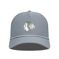 Chicago Blackhawks Levelwear Gordon Slate & Snow Rope Adjustable Hat - Gray - NHL