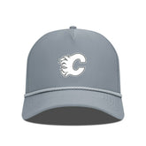 Calgary Flames Levelwear Gordon Slate & Snow Rope Adjustable Hat - Gray - NHL