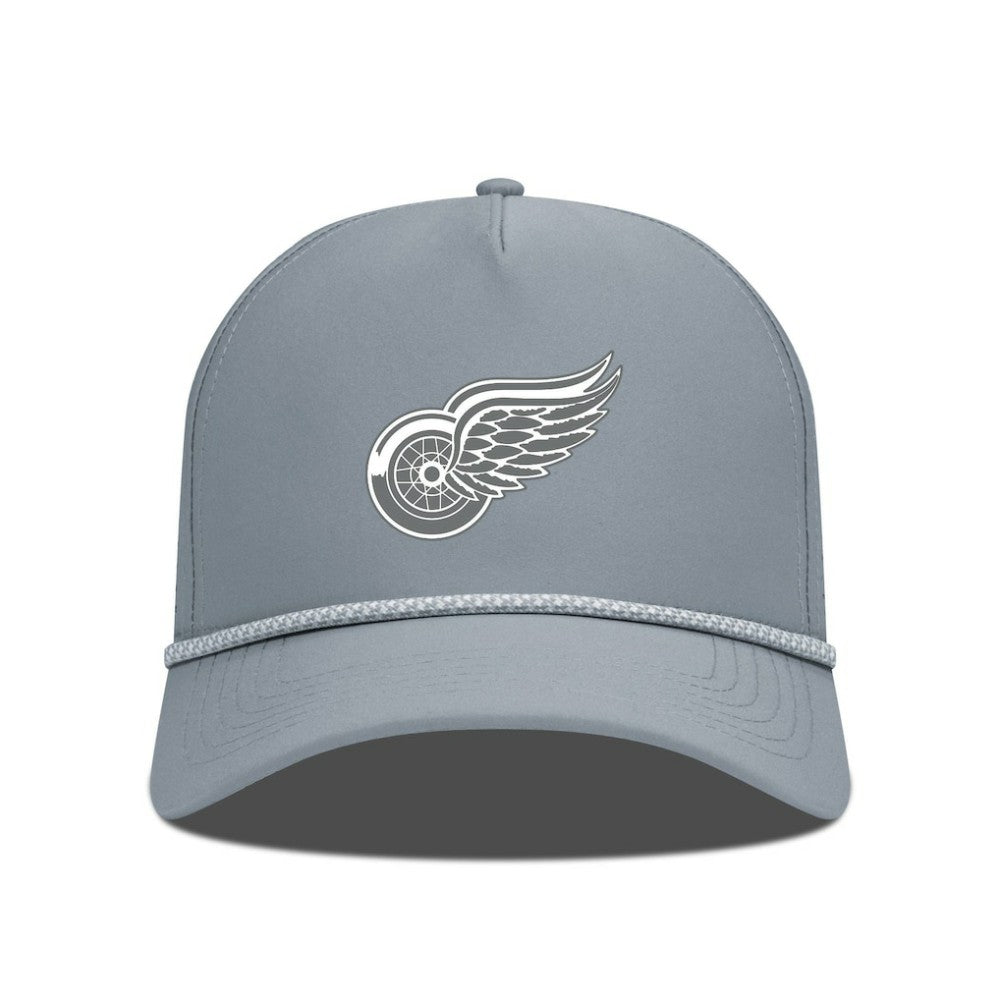 Detroit Red Wings Levelwear Gordon Slate & Snow Rope Adjustable Hat - Gray - NHL