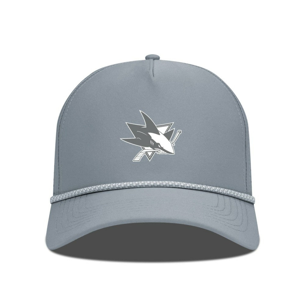 San Jose Sharks Levelwear Gordon Slate & Snow Rope Adjustable Hat - Gray - NHL