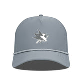 San Jose Sharks Levelwear Gordon Slate & Snow Rope Adjustable Hat - Gray - NHL