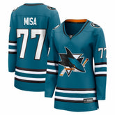 Michael Misa San Jose Sharks Fanatics Women's Breakaway Jersey - Teal - NHL