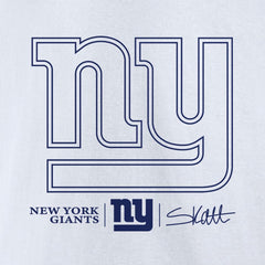 Cam Skattebo New York Giants Tonal Player Name & Number T-Shirt White | NFL
