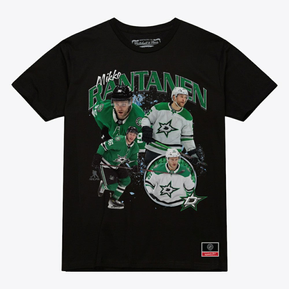 Mikko Rantanen Dallas Stars Mitchell & Ness Player Collage T-Shirt - Black - NHL