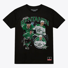 Mikko Rantanen Dallas Stars Mitchell & Ness Player Collage T-Shirt - Black - NHL