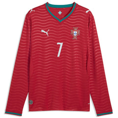 Cristiano Ronaldo Portugal National Team 2026 Home Replica Long Sleeve Jersey Red | Puma