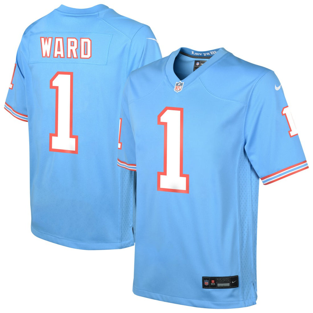 Cameron Ward Tennessee Titans Youth Alternate Game Jersey Light Blue | Nike for Sale