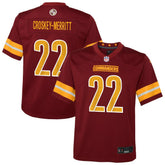 Jacory Croskey-Merritt Washington Commanders Youth Team Game Jersey Burgundy | Nike for Sale