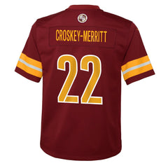 Jacory Croskey-Merritt Washington Commanders Youth Team Game Jersey Burgundy | Nike for Sale