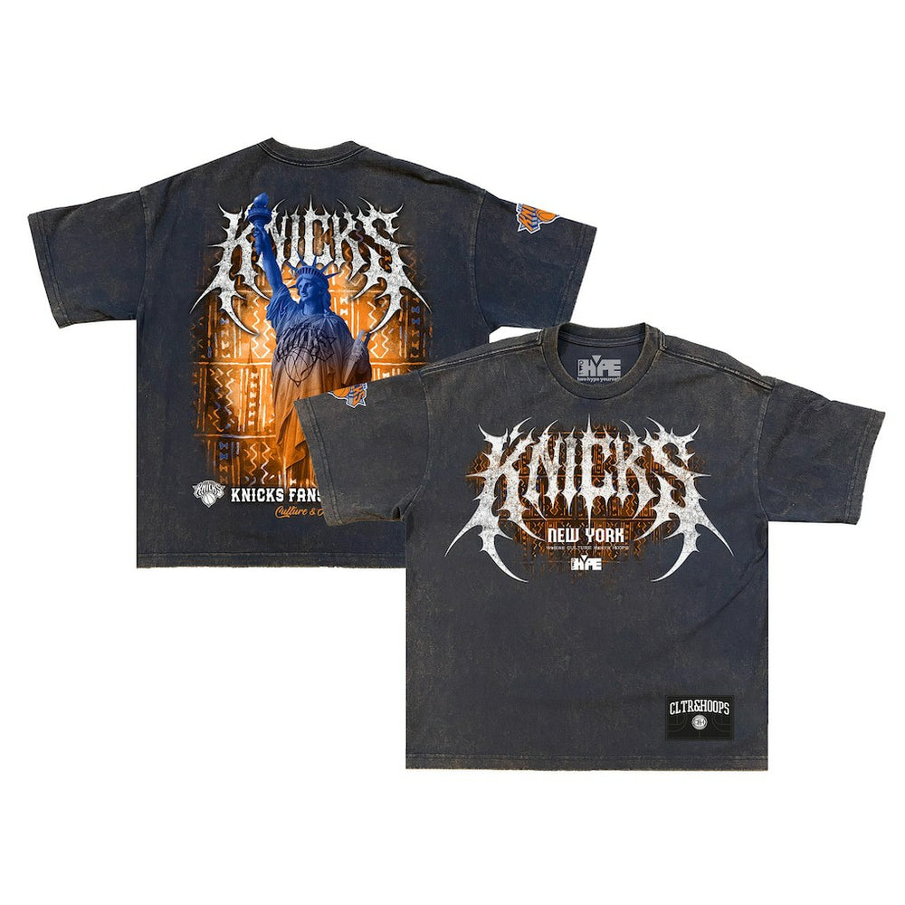 New York Knicks Shock Wave Collection Premium T-Shirt Gray - NBA