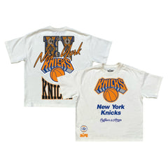 New York Knicks Team City Collection Premium T-Shirt Cream - NBA