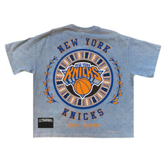 New York Knicks Culture Worldwide Collection Premium T-Shirt Powder Blue - NBA