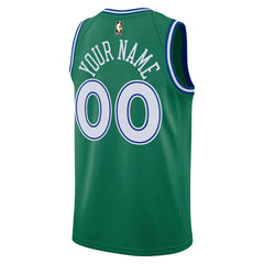 Dallas Mavericks Unisex Swingman Custom Jersey Classic Editi- Green - NBA