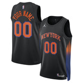 New York Knicks Jordan Brand Unisex Swingman Custom Jersey Statement Edition Black - NBA