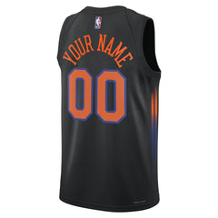 New York Knicks Jordan Brand Unisex Swingman Custom Jersey Statement Edition Black - NBA