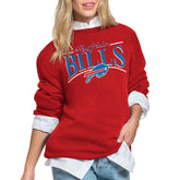 Buffalo Bills Starter Women's Arch Stripe Fleece Sweatshirt Red | NFL
