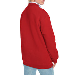 Buffalo Bills Starter Women's Arch Stripe Fleece Sweatshirt Red | NFL