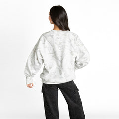 Green Bay Packers Gameday Couture Women's Whiteout Oversized Premium Fleece Sweatshirt Arctic Camo | NFL