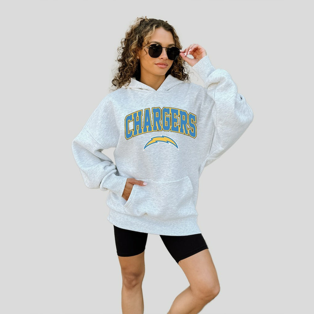 Los Angeles Chargers Gameday Couture Women's Fan Edition Premium Weight Hoodie Ash | NFL