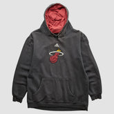 Miami Heat 2000s Pullover Sweatshirt Charcoal Vintage - NBA