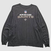New Orleans Saints 2000s Long Sleeve T-Shirt Black Vintage | Fanatics