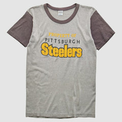 Pittsburgh Steelers Trench 80s T-Shirt Heather Gray Vintage | Fanatics