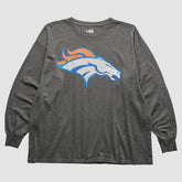 Denver Broncos 2010s Long Sleeve T-Shirt Dark Heather Gray Vintage | Fanatics