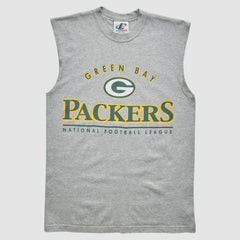 Green Bay Packers Logo Athletic 2000s Tank Heather Gray Vintage | Fanatics