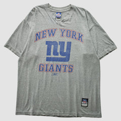 New York Giants Reebok 2000s T-Shirt Heather Gray Vintage | Fanatics