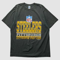 Pittsburgh Steelers Russell 1995 T-Shirt Black Vintage | Fanatics