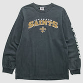 New Orleans Saints NFL 2000s Long Sleeve T-Shirt Black Vintage | Fanatics