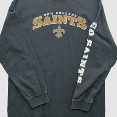 New Orleans Saints NFL 2000s Long Sleeve T-Shirt Black Vintage | Fanatics