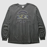 Baltimore Ravens NFL 2010s Long Sleeve T-Shirt Dark Heather Gray Vintage | Fanatics