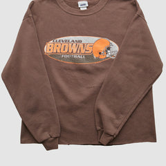 Cleveland Browns 2001 Pullover Sweatshirt Brown Vintage | Fanatics