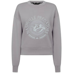 Nashville Predators Levelwear Women's Slate & Snow Sponge Tri-Blend Sweatshirt - Gray - NHL