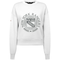 New York Rangers Levelwear Women's Slate & Snow Sponge Tri-Blend Sweatshirt - White - NHL