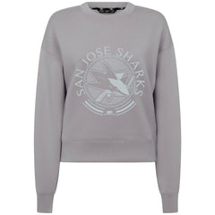 San Jose Sharks Levelwear Women's Slate & Snow Sponge Tri-Blend Sweatshirt - Gray - NHL