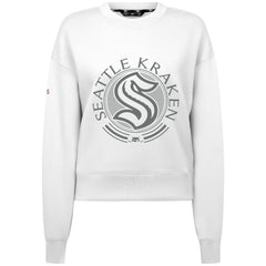 Seattle Kraken Levelwear Women's Slate & Snow Sponge Tri-Blend Sweatshirt - White - NHL