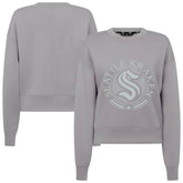 Seattle Kraken Levelwear Women's Slate & Snow Sponge Tri-Blend Sweatshirt - Gray - NHL