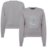 Vancouver Canucks Levelwear Women's Slate & Snow Sponge Tri-Blend Sweatshirt - Gray - NHL