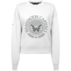Washington Capitals Levelwear Women's Slate & Snow Sponge Tri-Blend Sweatshirt - White - NHL