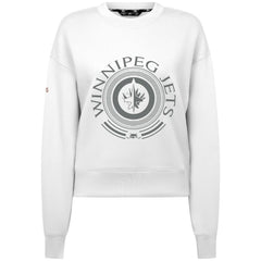 Winnipeg Jets Levelwear Women's Slate & Snow Sponge Tri-Blend Sweatshirt - White - NHL