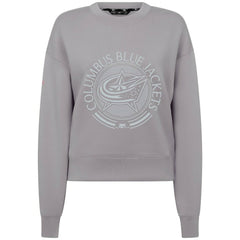 Columbus Blue Jackets Levelwear Women's Slate & Snow Sponge Tri-Blend Sweatshirt - Gray - NHL