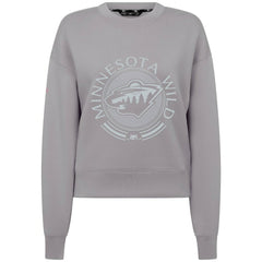 Minnesota Wild Levelwear Women's Slate & Snow Sponge Tri-Blend Sweatshirt - Gray - NHL