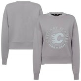 Calgary Flames Levelwear Women's Slate & Snow Sponge Tri-Blend Sweatshirt - Gray - NHL
